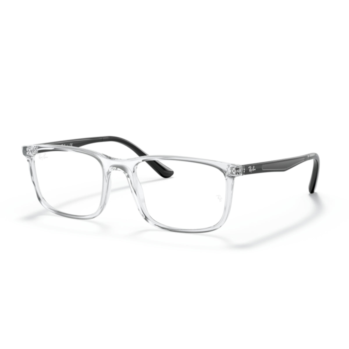 Ray-Ban RX7170I transparent rectangle eyeglasses with plastic frame