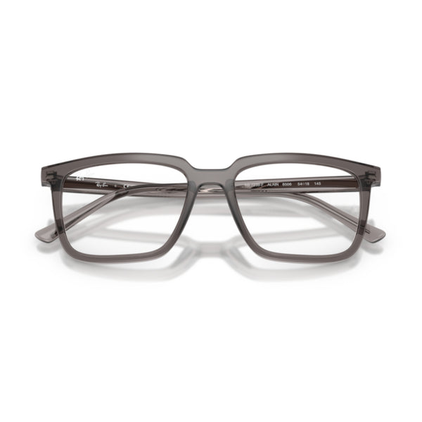 Ray-Ban RX7239 8506 Transparent Grey Rectangle Eyeglasses