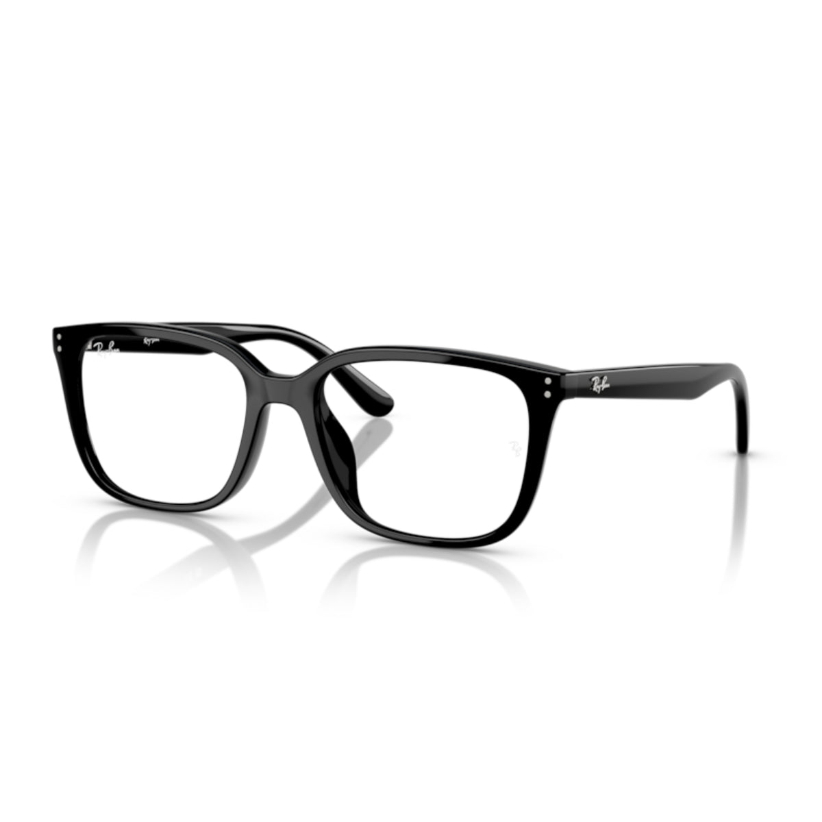 Ray-Ban RX7248D black square eyeglasses with plastic frame