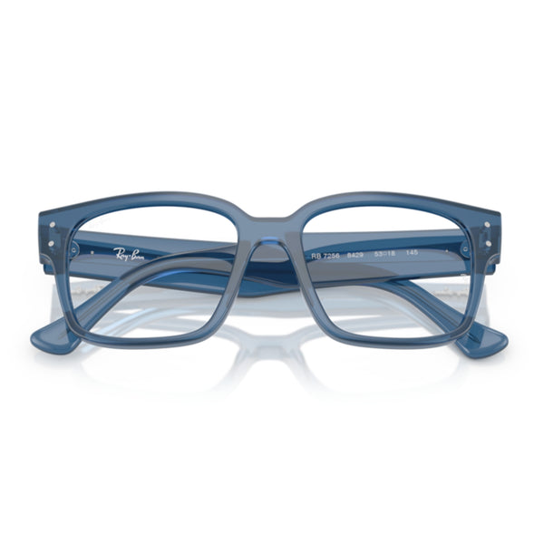 Ray-Ban RX7256 8429 Transparent Blue Square Eyeglasses
