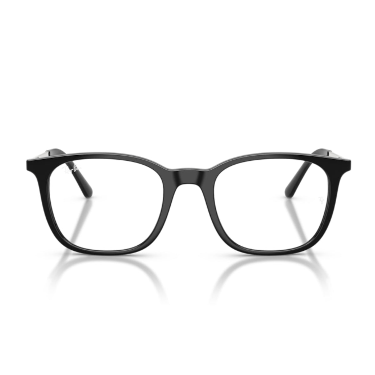 Ray-Ban RX7263I black square eyeglasses, full-rim plastic and metal frame