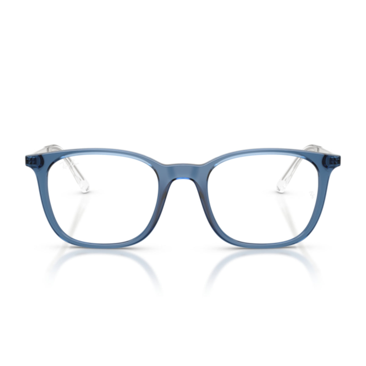 Ray-Ban RX7263I blue square eyeglasses, full-rim plastic and metal frame