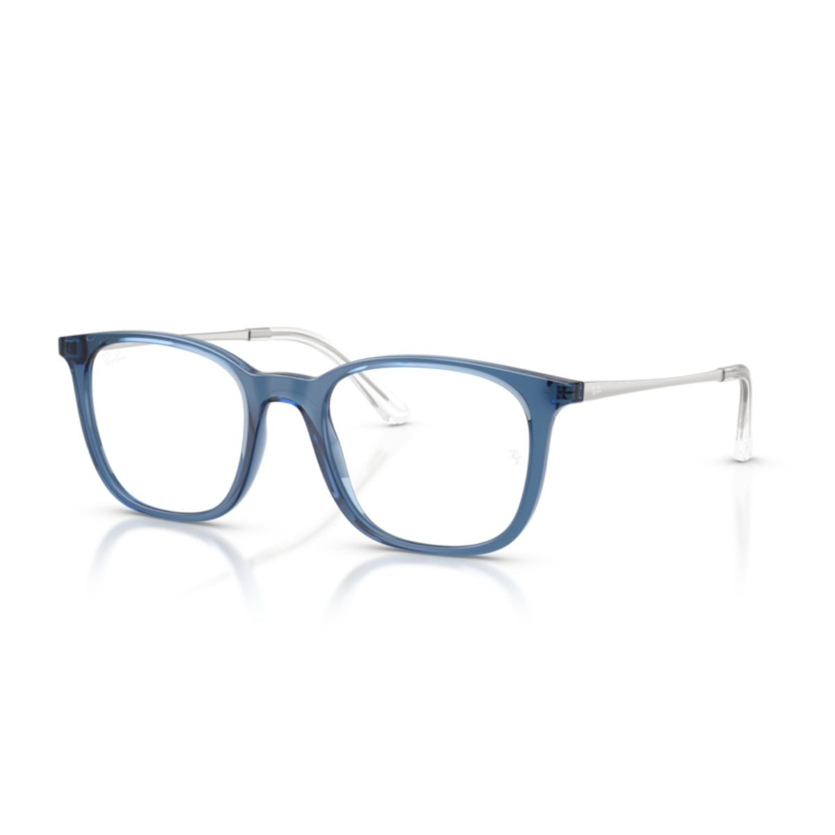 Ray-Ban RX7263I blue square eyeglasses with plastic and metal frame