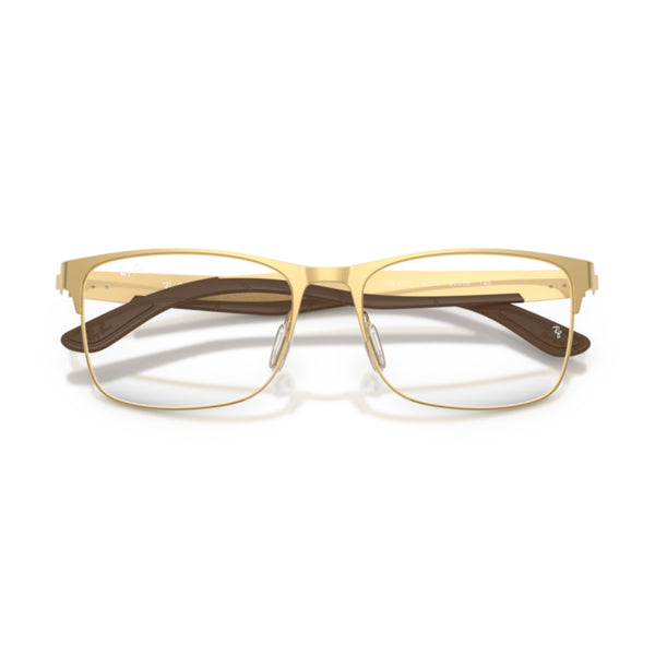 Ray-Ban RX7550 3220 Arista Gold Rectangle Eyeglasses