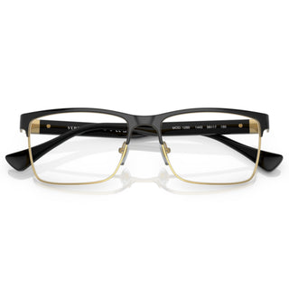 Versace VE1285 1443 Black Rectangle Eyeglasses