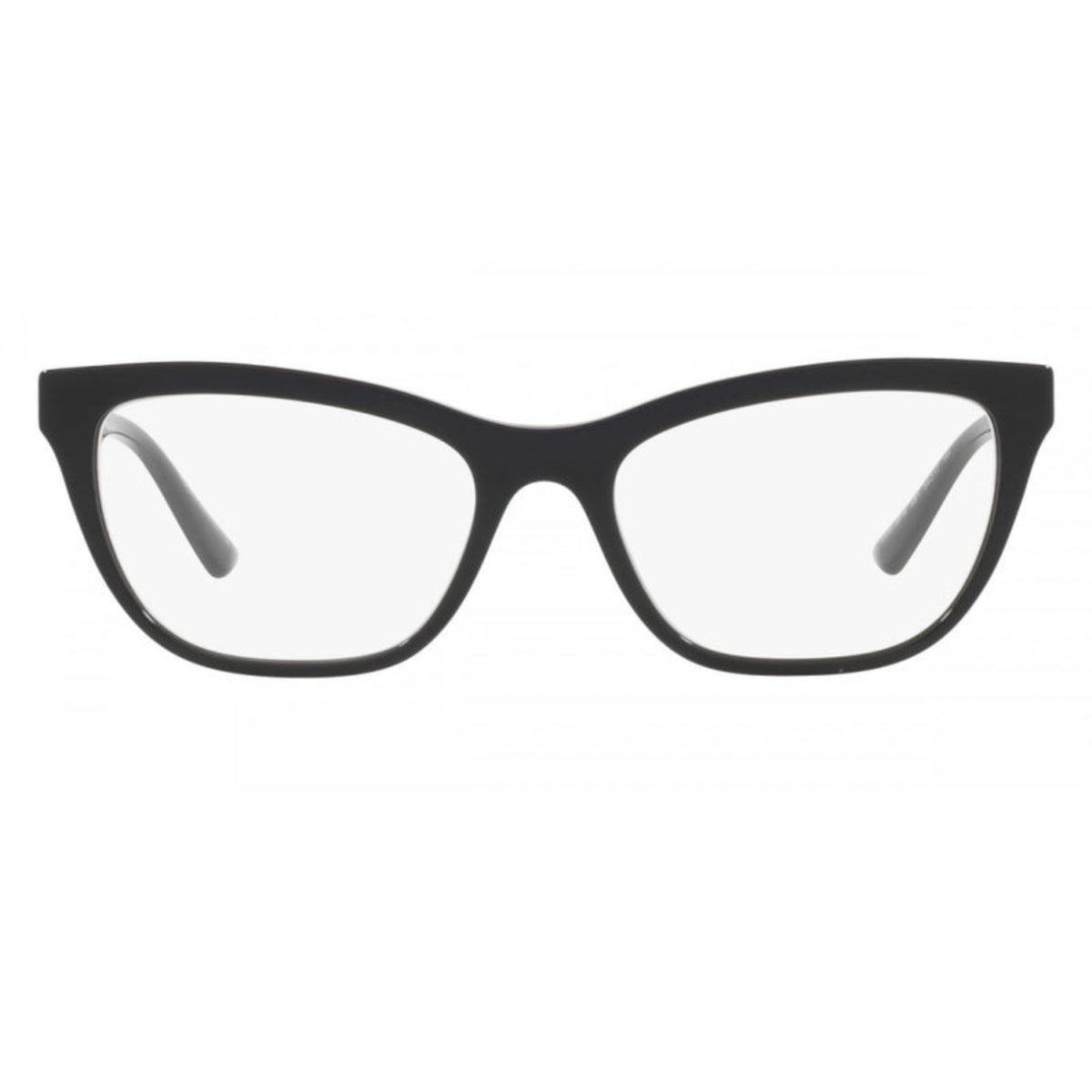 Versace VE3318 black square eyeglasses, metal and plastic frame