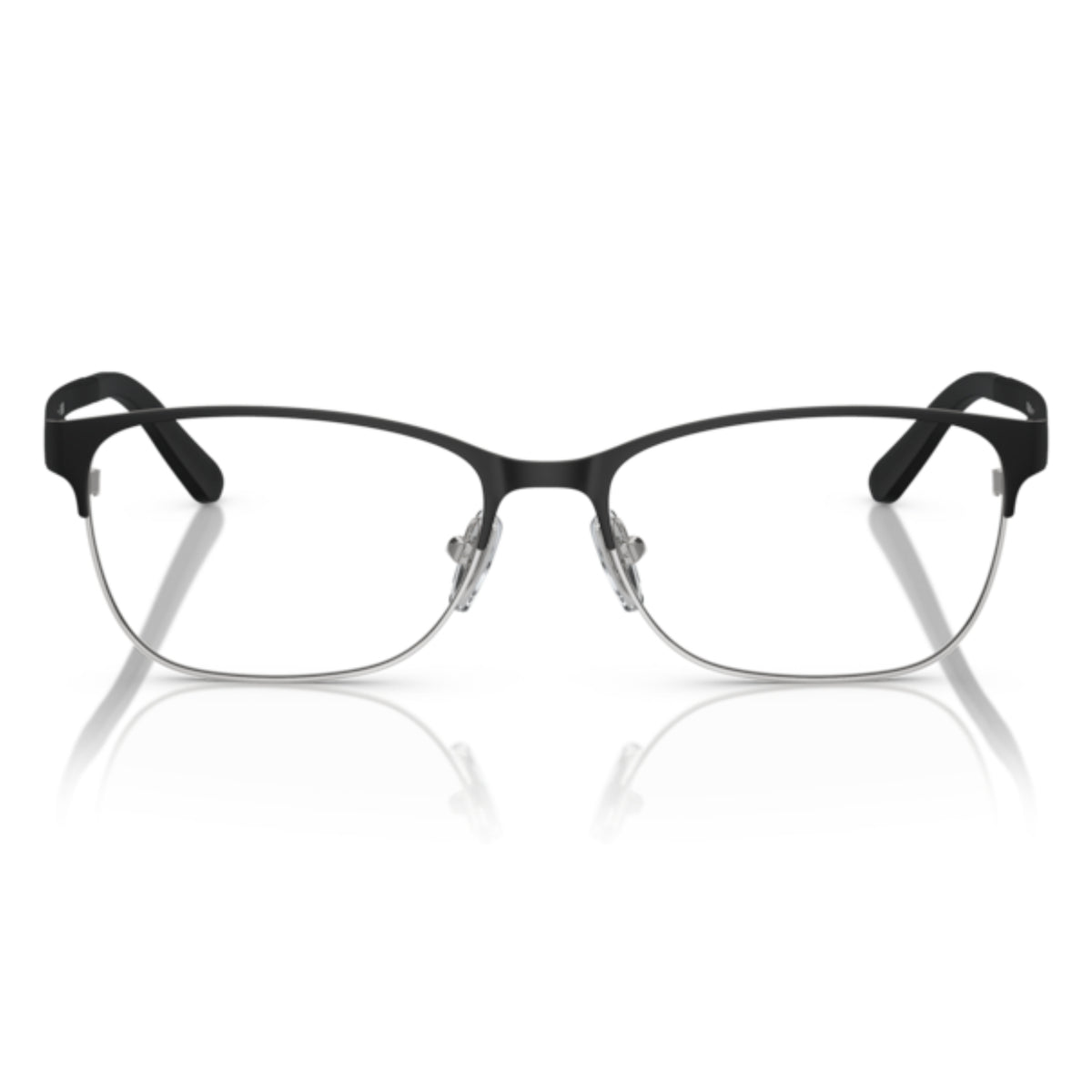 Vogue VO3940 matte black square eyeglasses, full-rim metal and plastic frame