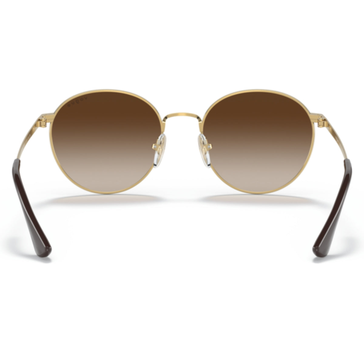 Vogue VO4155S gold round sunglasses, back view of the frame and temples