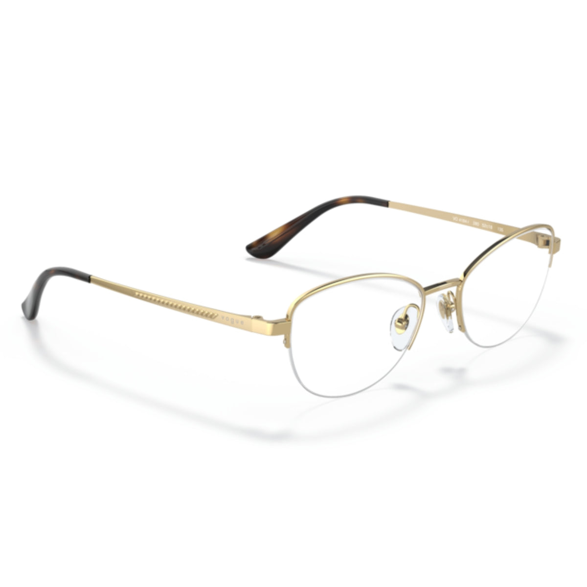 Vogue VO4184I rose gold square eyeglasses, angled view
