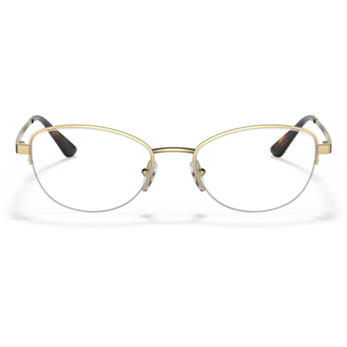 Vogue VO4184I rose gold square eyeglasses, half-rim metal frame