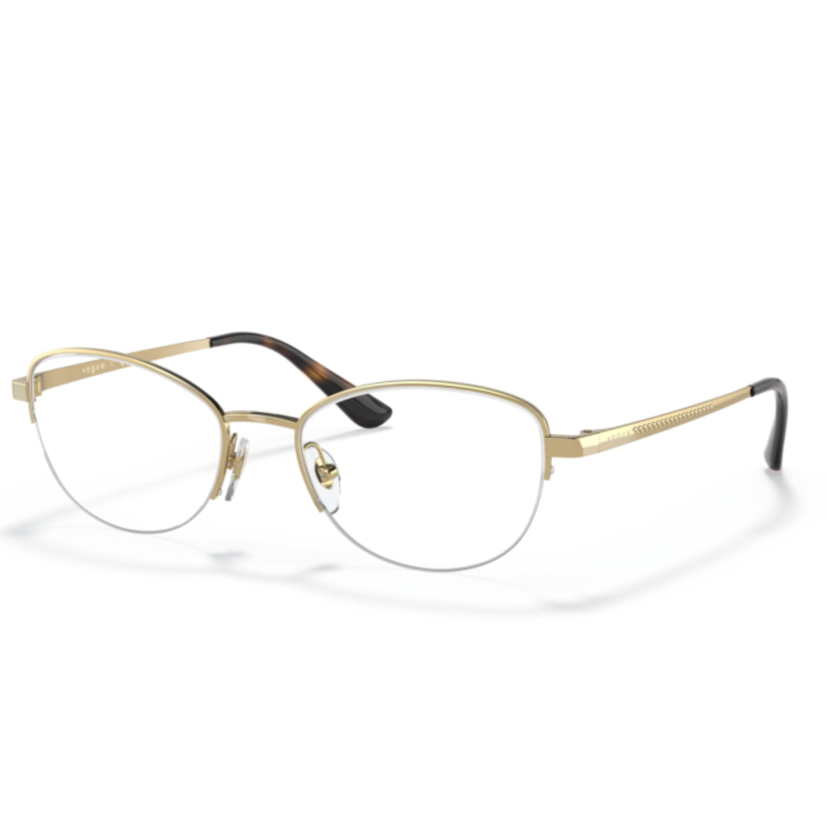 Vogue VO4184I rose gold square eyeglasses with metal frame