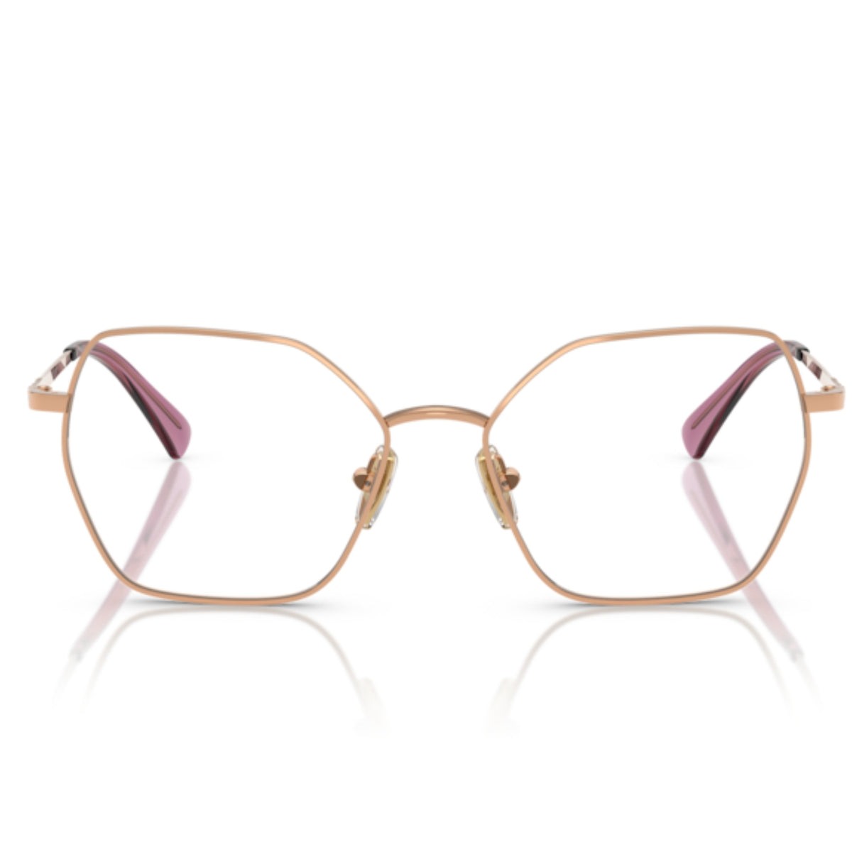 Vogue VO4196 rose gold geometric eyeglasses, full-rim metal frame