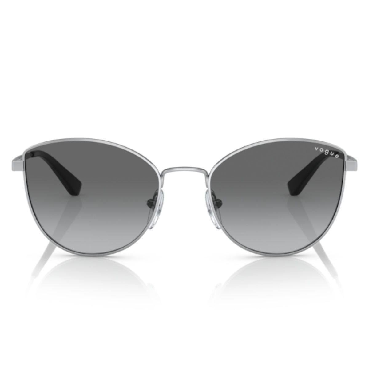 Vogue VO4211S silver cat-eye sunglasses, full-rim metal frame