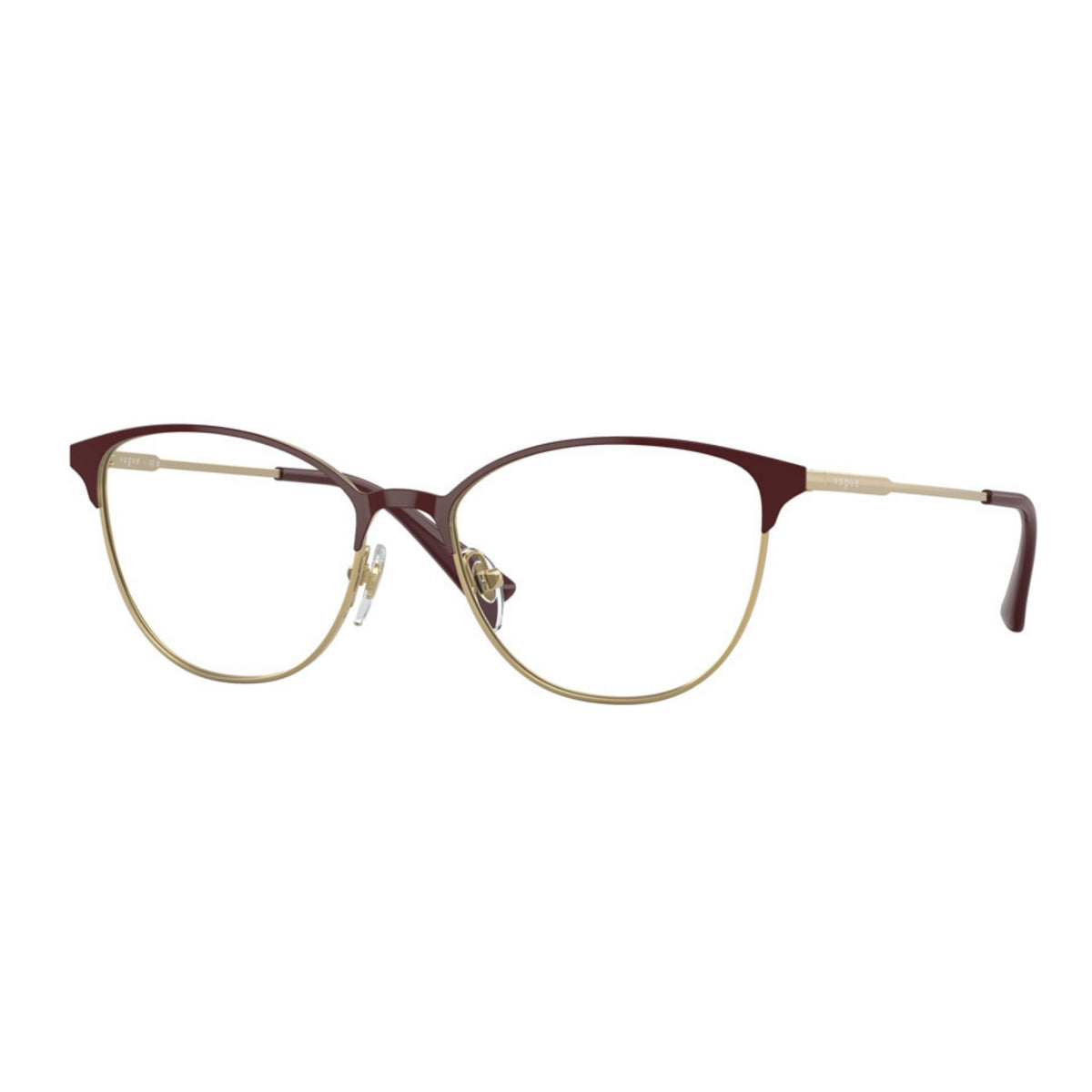 Vogue VO4261I top bordeaux/gold cat-eye eyeglasses with metal frame