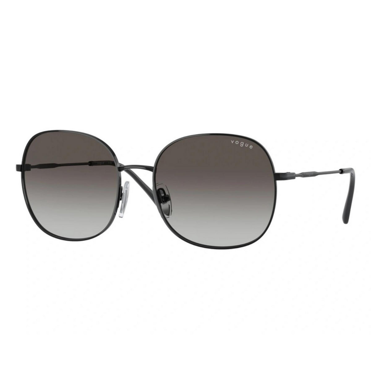 Vogue VO4272S black round sunglasses with grey lenses