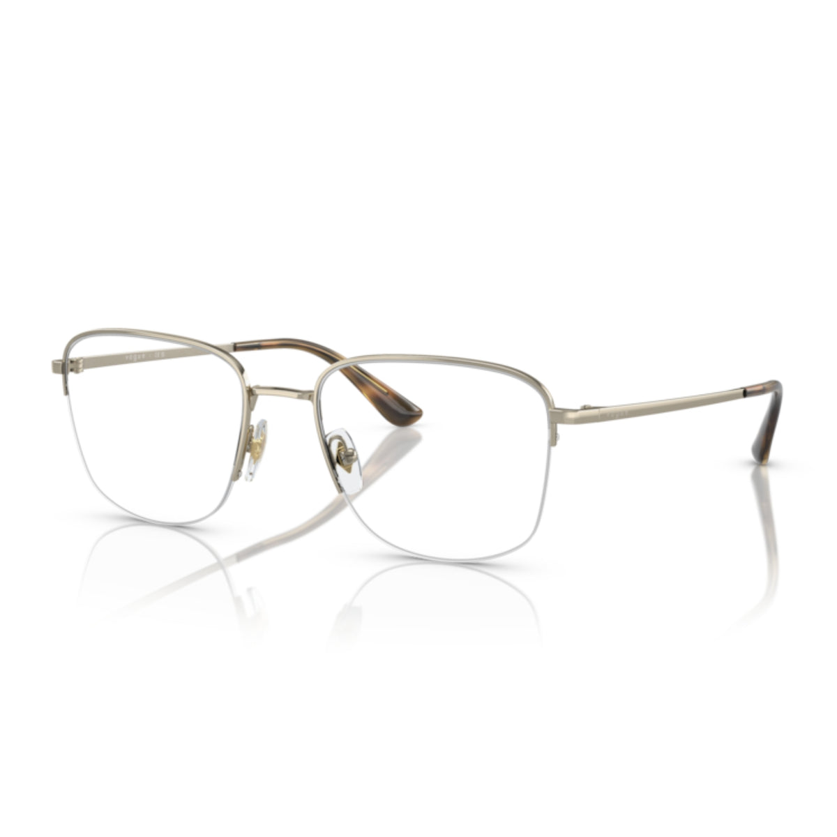 Vogue VO4278I pale gold geometric eyeglasses with metal frame