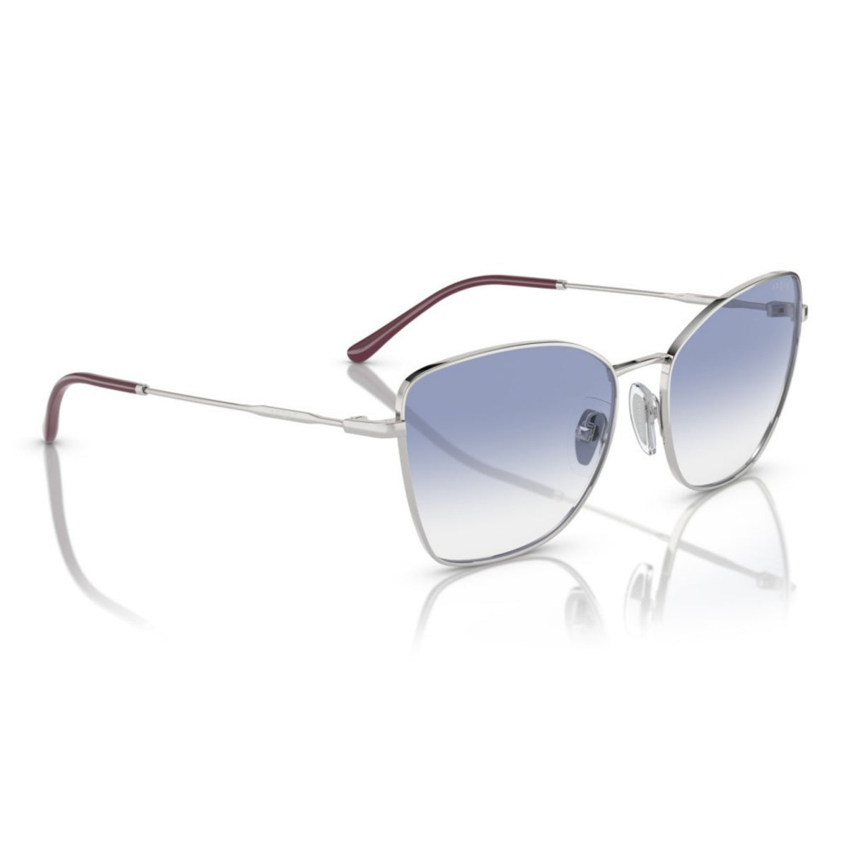 Vogue VO4279S silver cat-eye sunglasses, angled view
