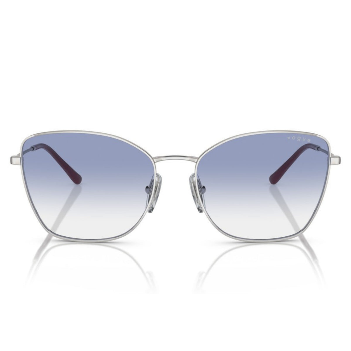 Vogue VO4279S silver cat-eye sunglasses, full-rim metal frame