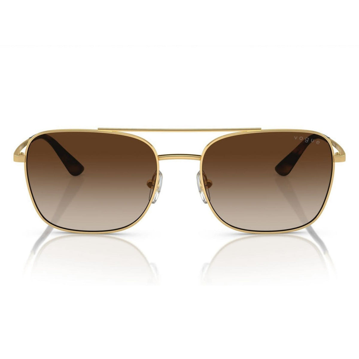 Vogue VO4294S gold rectangle sunglasses, full-rim metal frame