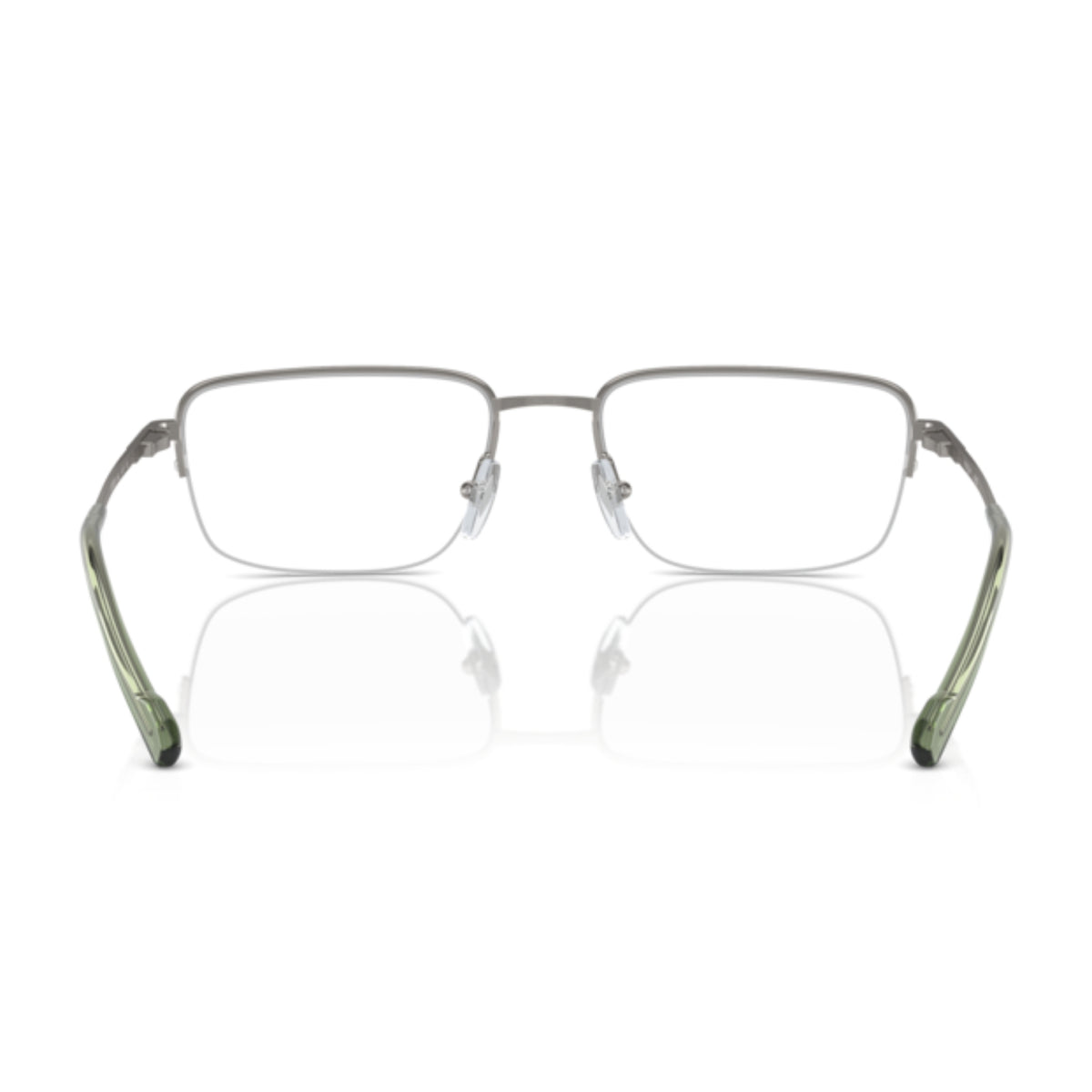 Vogue VO4299I gunmetal rectangle eyeglasses, back view of the frame and temples