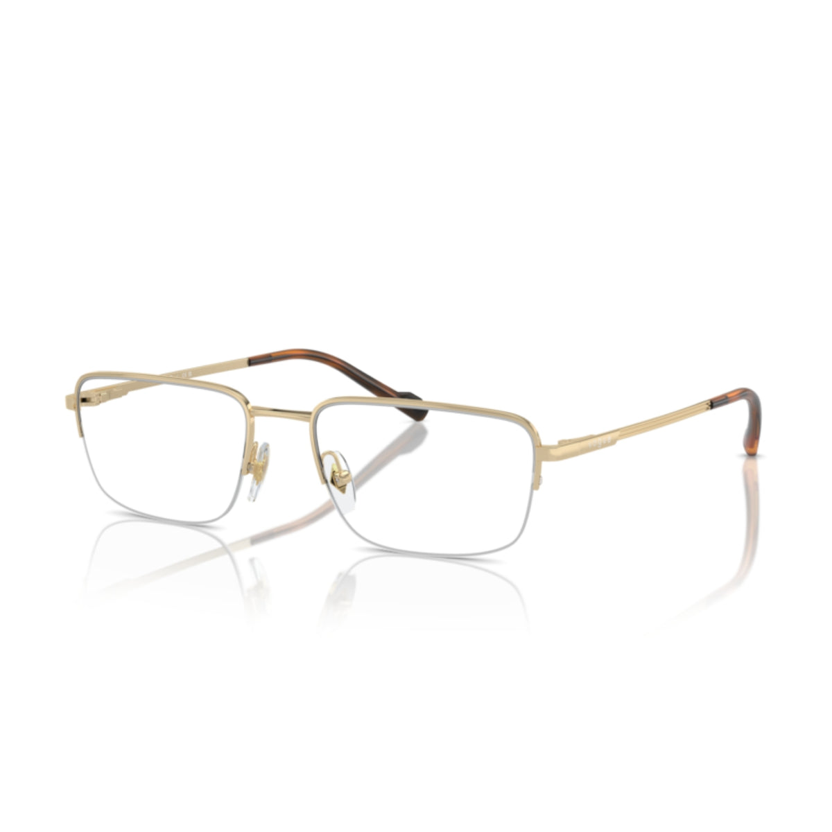 Vogue VO4299I pale gold rectangle eyeglasses with metal frame