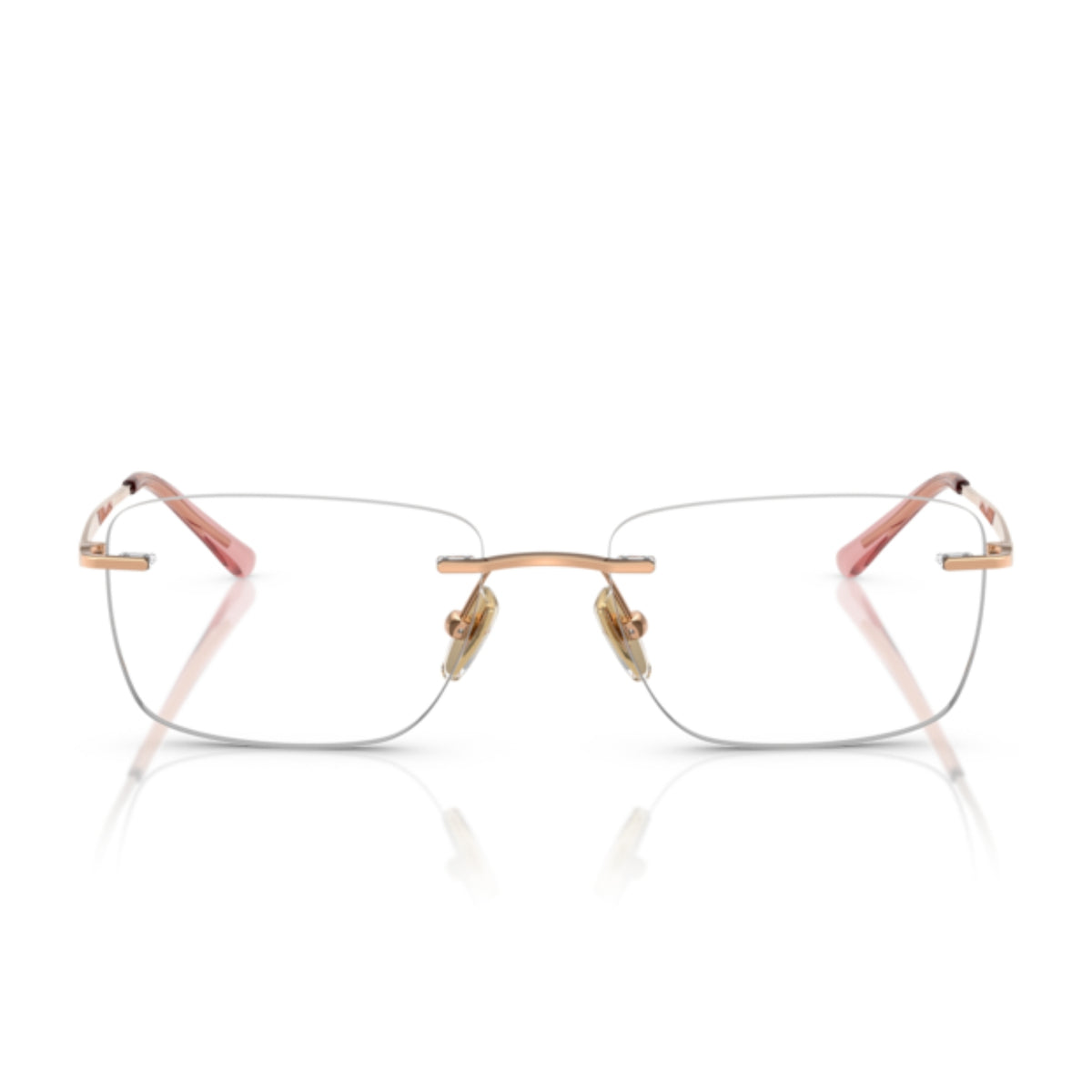 Vogue VO4314I rose gold rimless eyeglasses, metal frame