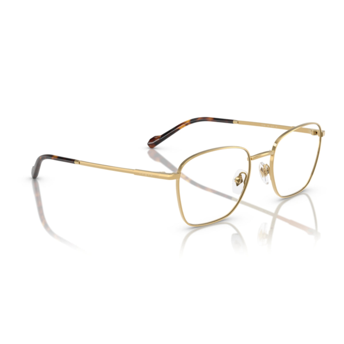 Vogue VO4321 gold square eyeglasses, angled view