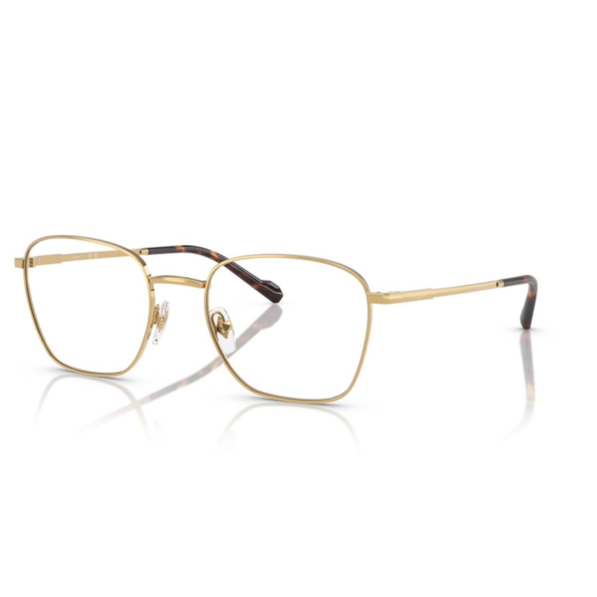 Vogue VO4321 gold square eyeglasses with metal frame