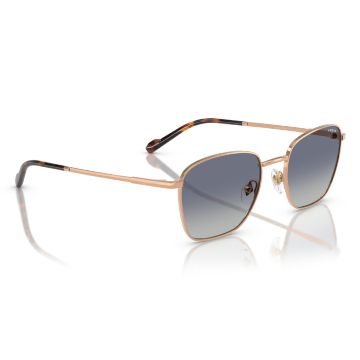 Vogue VO4322S rose gold square sunglasses, angled view