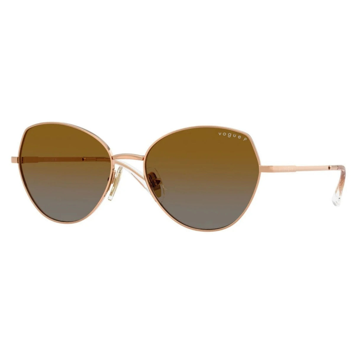 Vogue VO4330S rose gold geometric sunglasses with grey lenses, another view