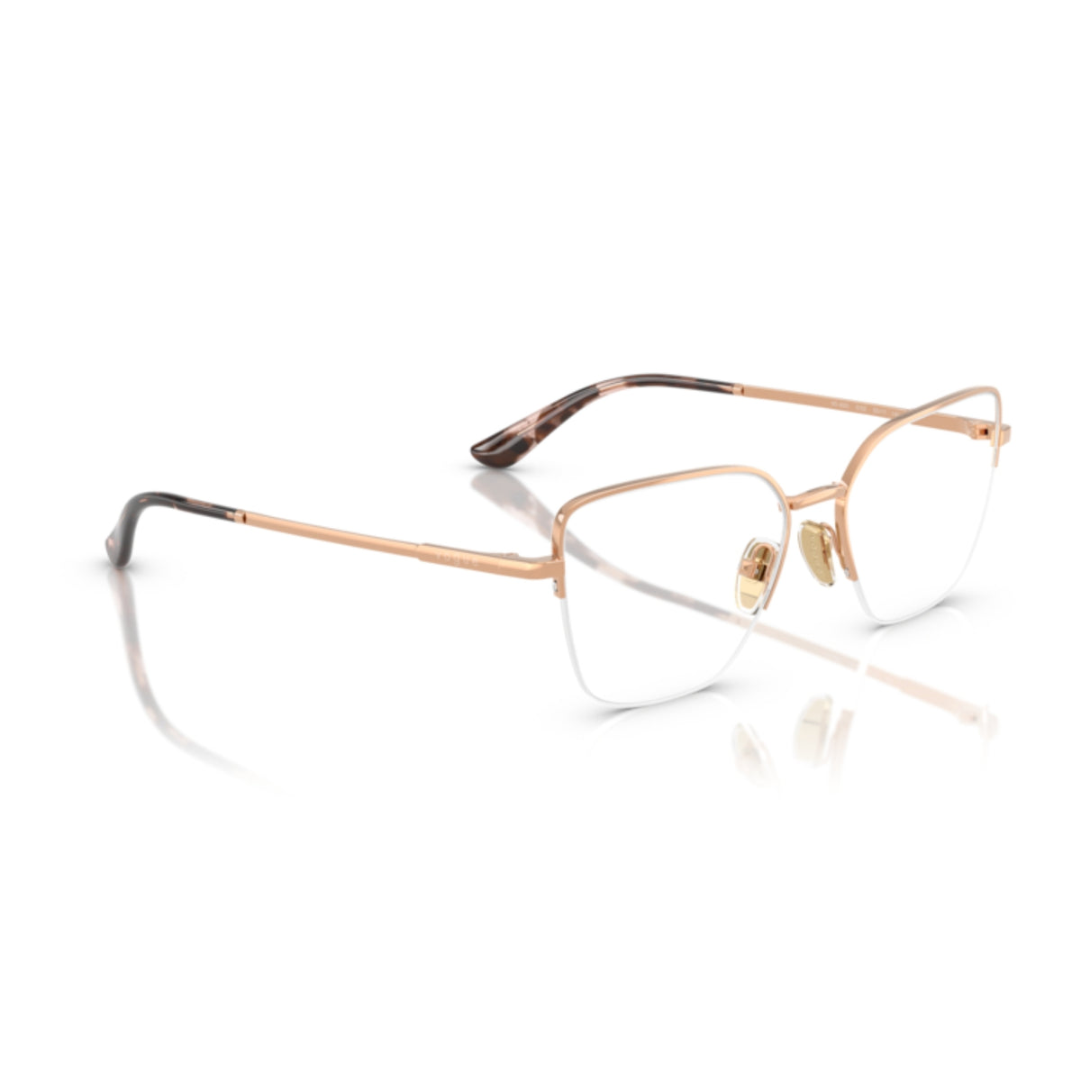 Vogue VO4331 rose gold cat-eye eyeglasses, angled view