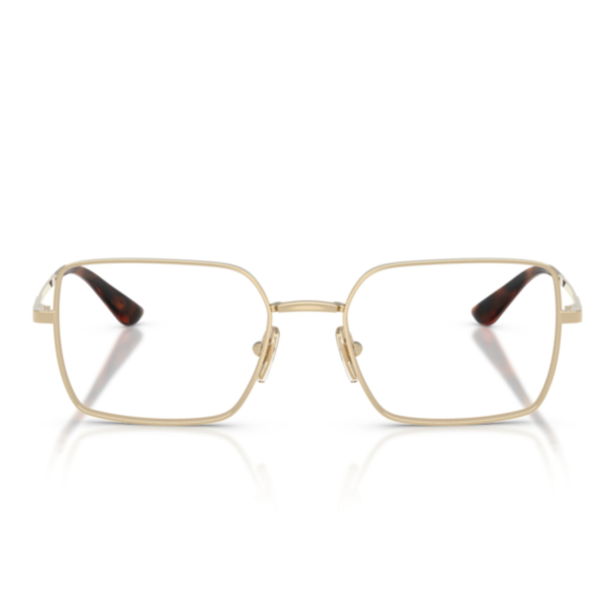 Vogue VO4340 pale gold rectangle eyeglasses, full-rim metal frame