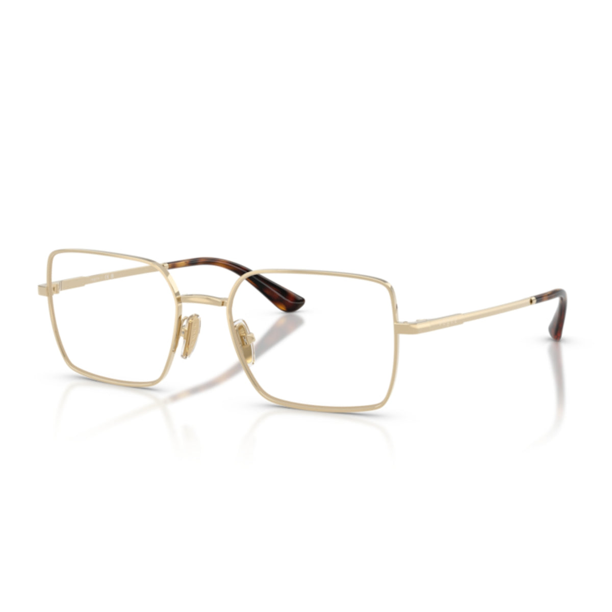 Vogue VO4340 pale gold rectangle eyeglasses with metal frame