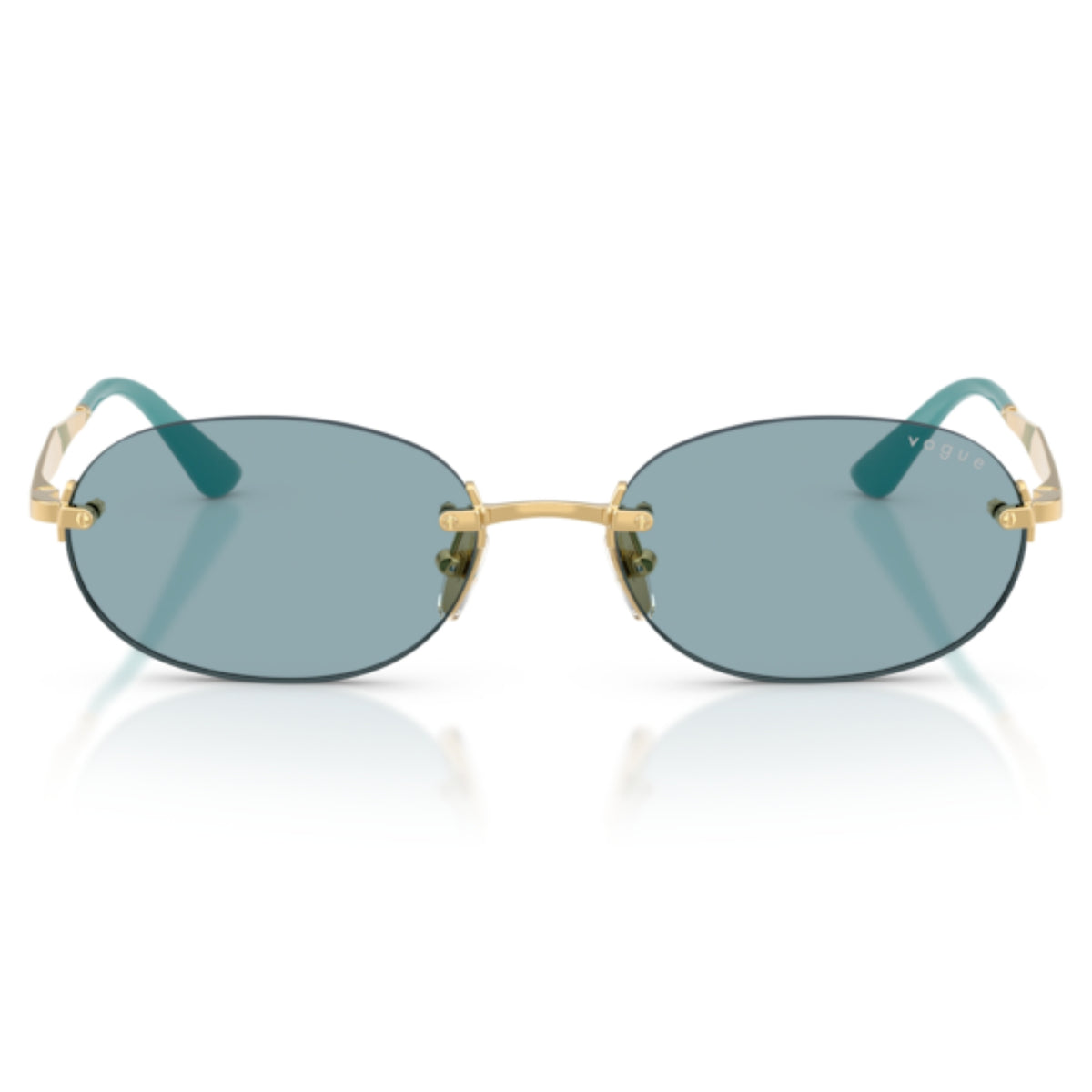 Vogue VO4342S gold rimless sunglasses, metal frame