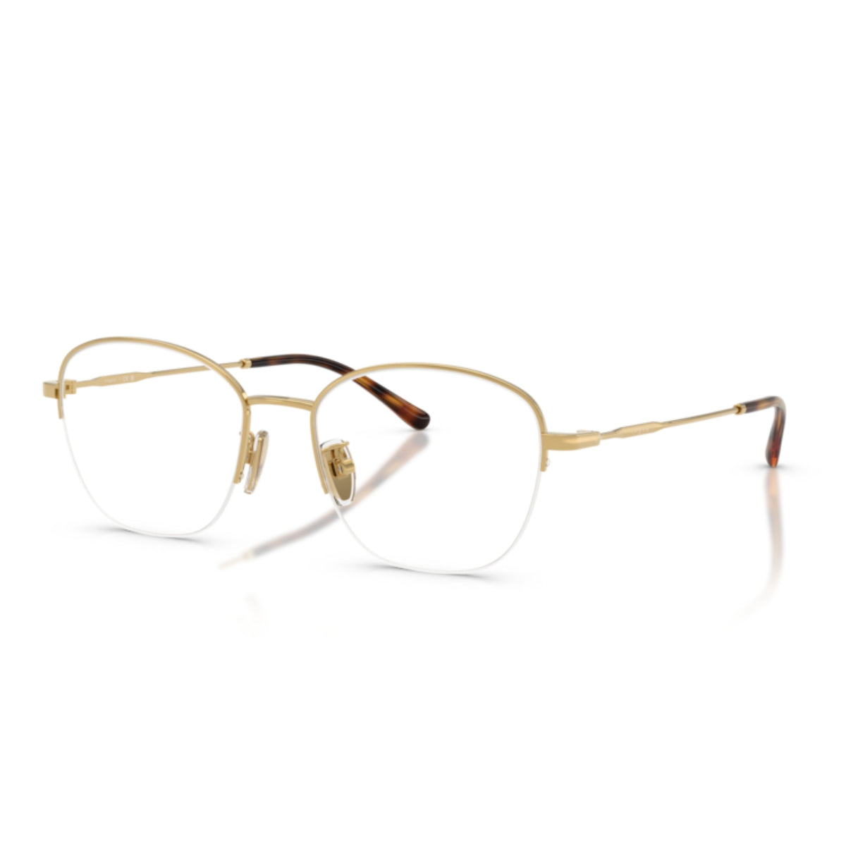 Vogue VO4357D gold geometric eyeglasses with metal frame