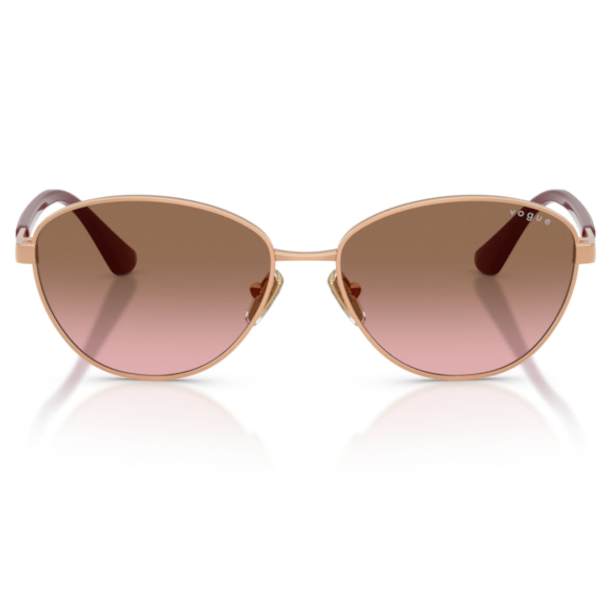 Vogue VO4360SI rose gold cat-eye sunglasses, full-rim metal frame