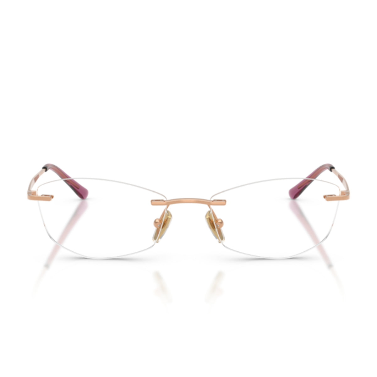 Vogue VO4361I rose gold rimless eyeglasses, metal frame