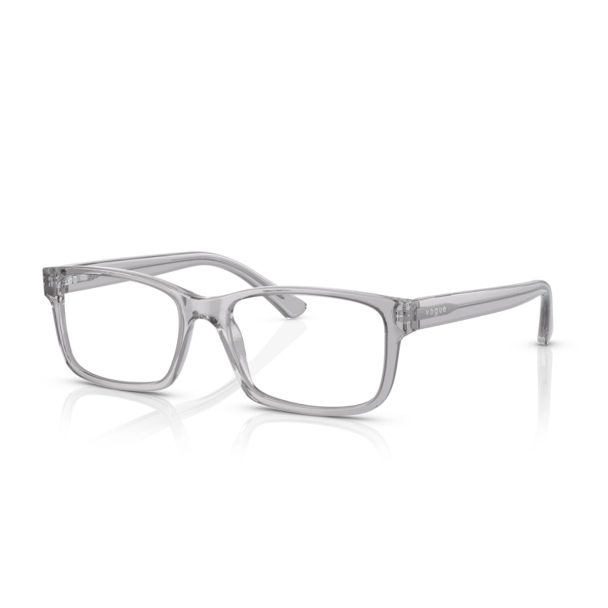 Vogue VO5013I transparent blue rectangle eyeglasses with acetate frame