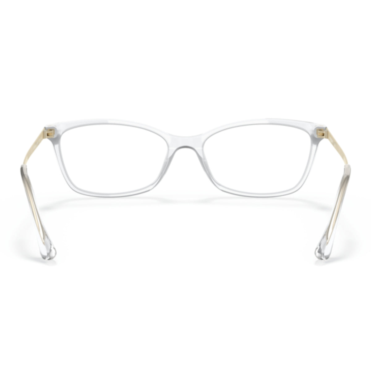 Vogue VO5042I transparent square eyeglasses, back view of the frame and temples
