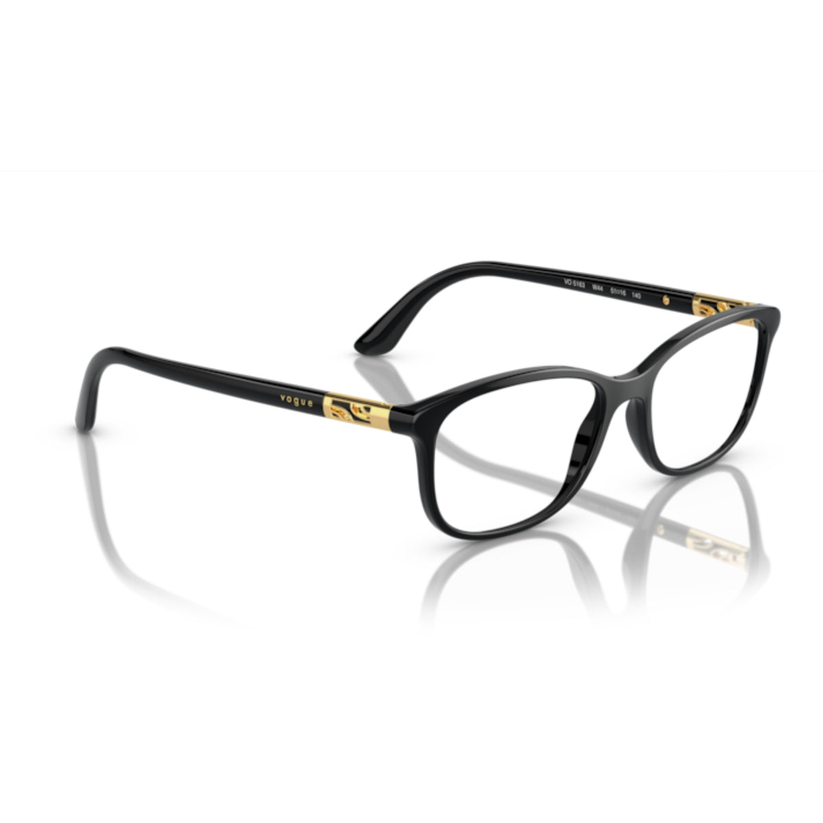 Vogue VO5163 opal violet gradient violet square eyeglasses, angled view