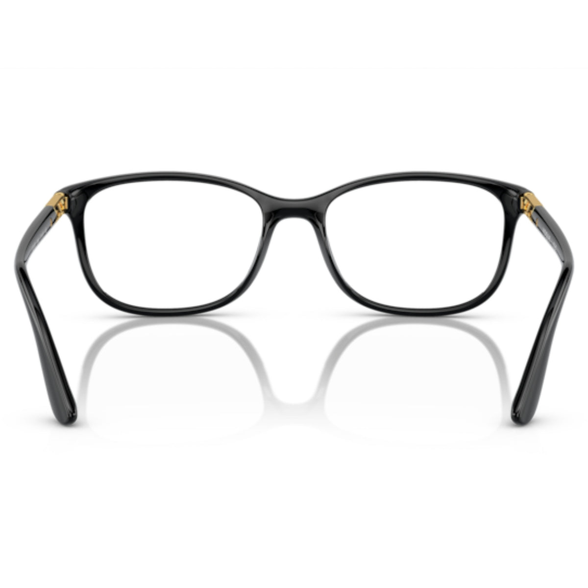 Vogue VO5163 opal violet gradient violet square eyeglasses, back view of the frame and temples