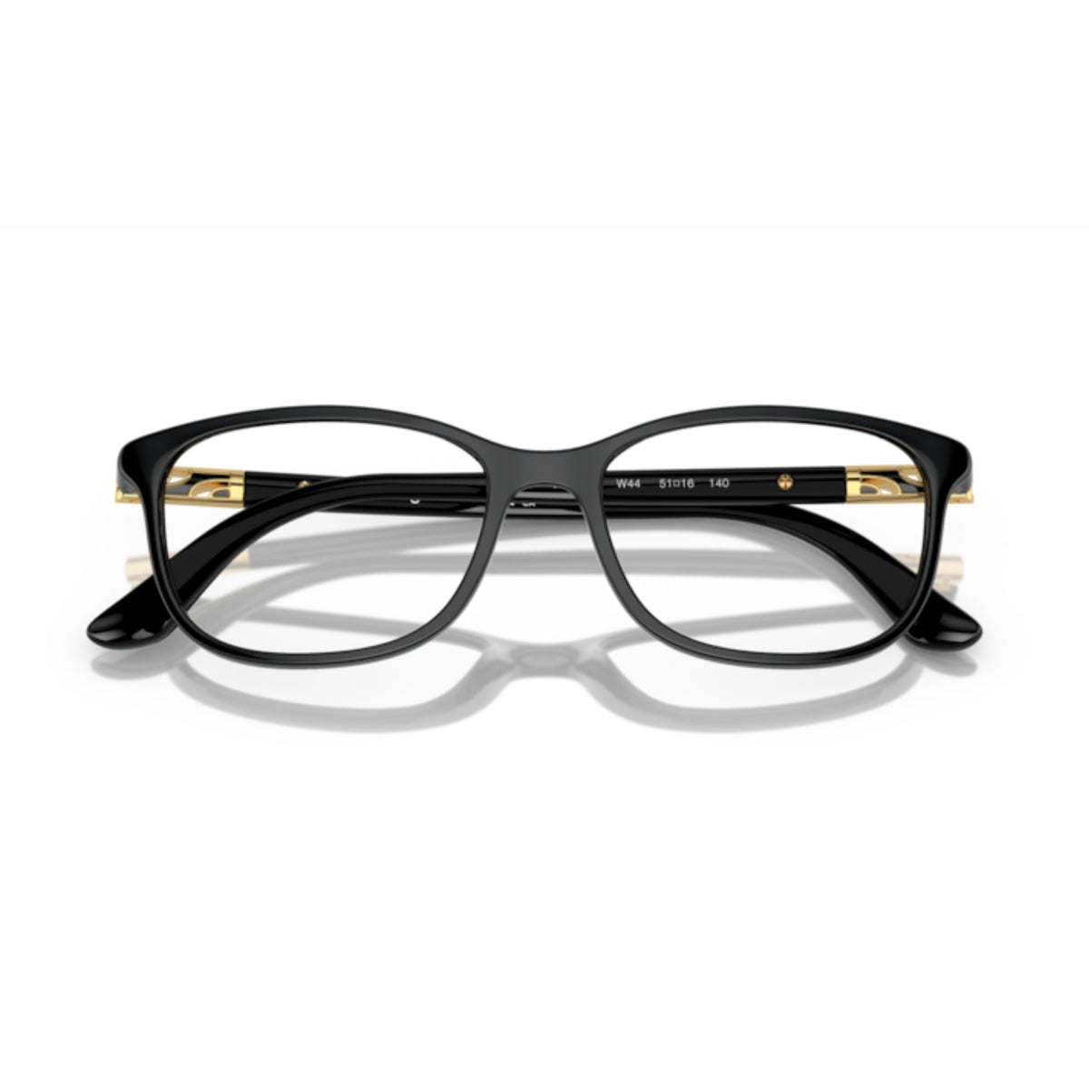 Vogue VO5163 opal violet gradient violet square eyeglasses, front view with the temples folded