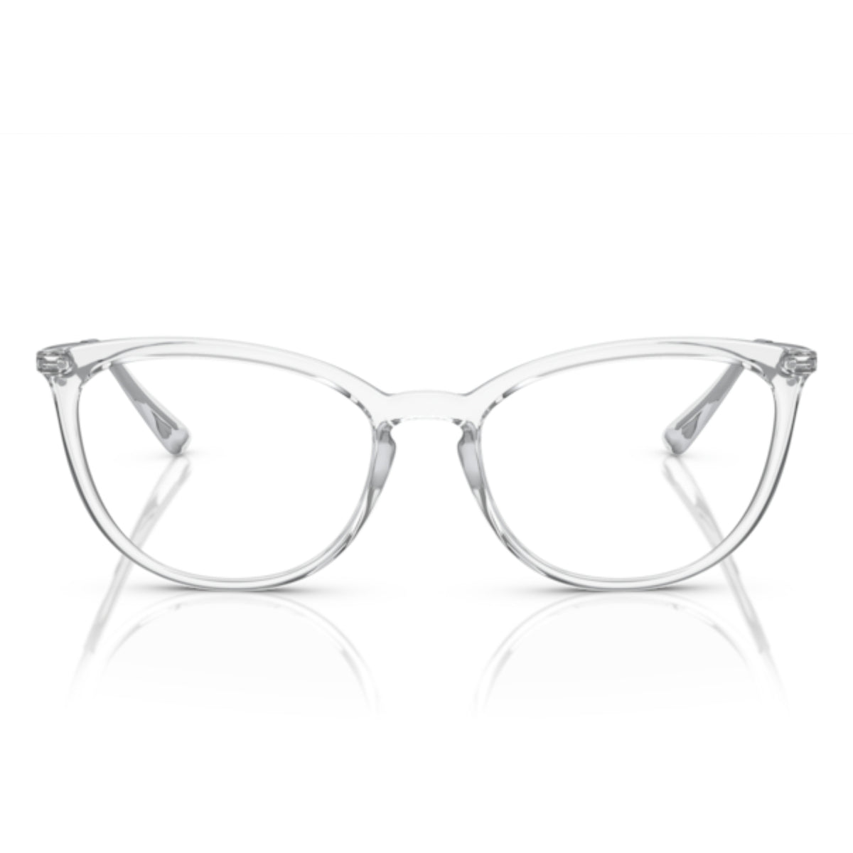 Vogue VO5276 transparent cat-eye eyeglasses, full-rim plastic and metal frame