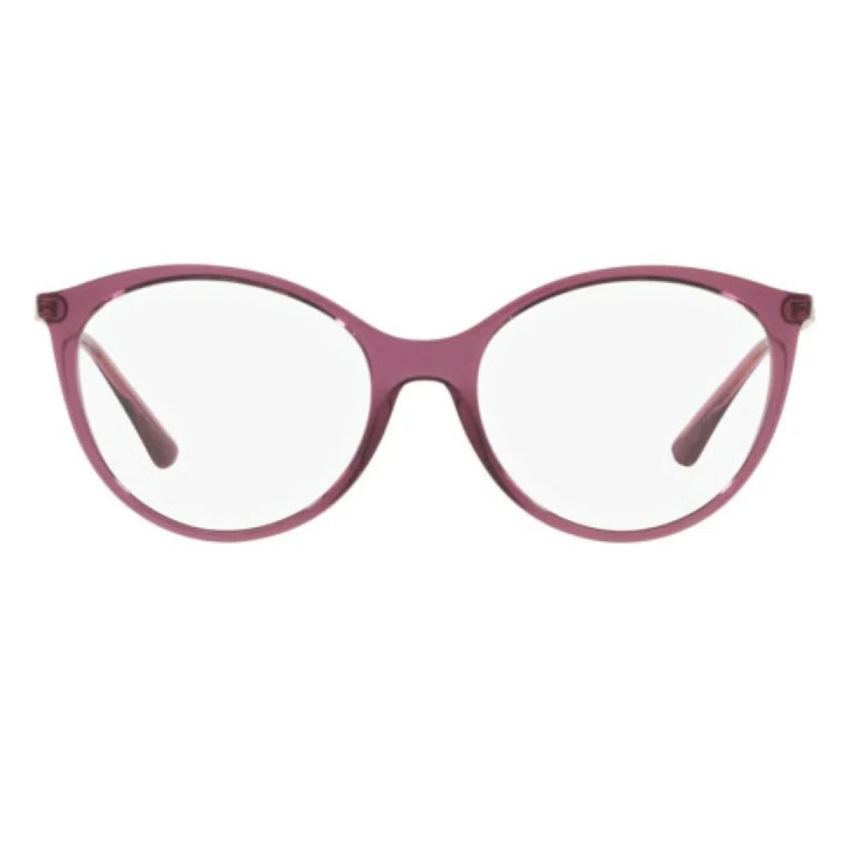 Vogue VO5387 transparent purple oval eyeglasses, full-rim lightweight and plastic frame