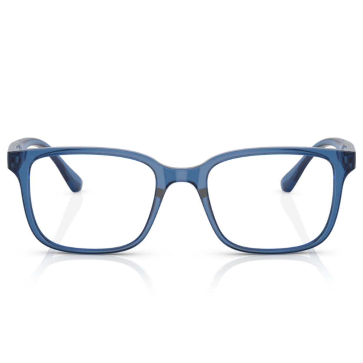 Vogue VO5474I transparent blue rectangle eyeglasses, full-rim plastic frame