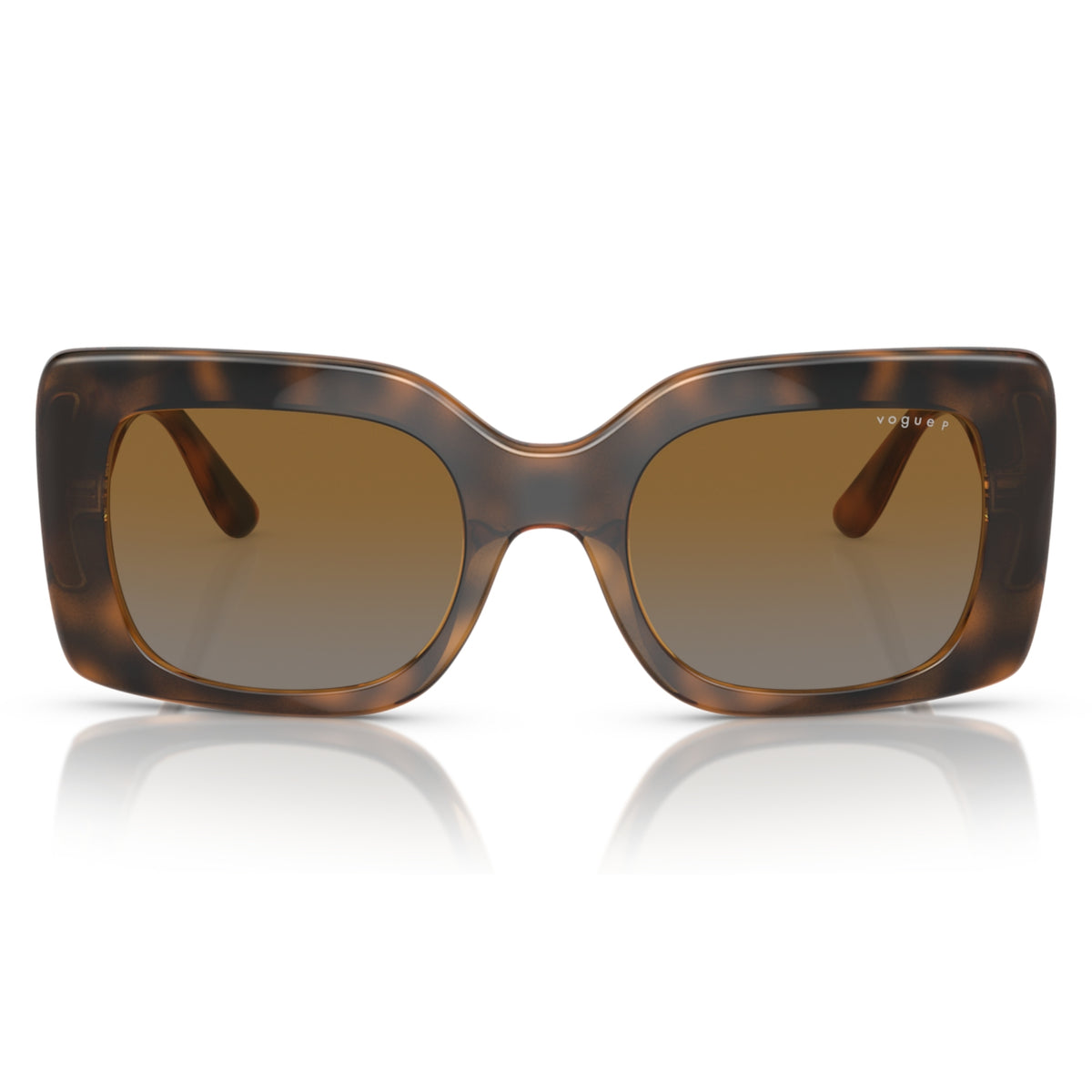 Vogue VO5481S top havana/brown rectangle sunglasses, full-rim plastic frame