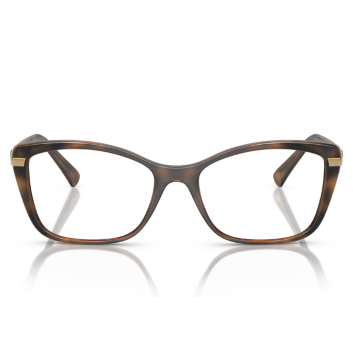 Vogue VO5487B top havana/light brown cat-eye eyeglasses, full-rim plastic and metal frame