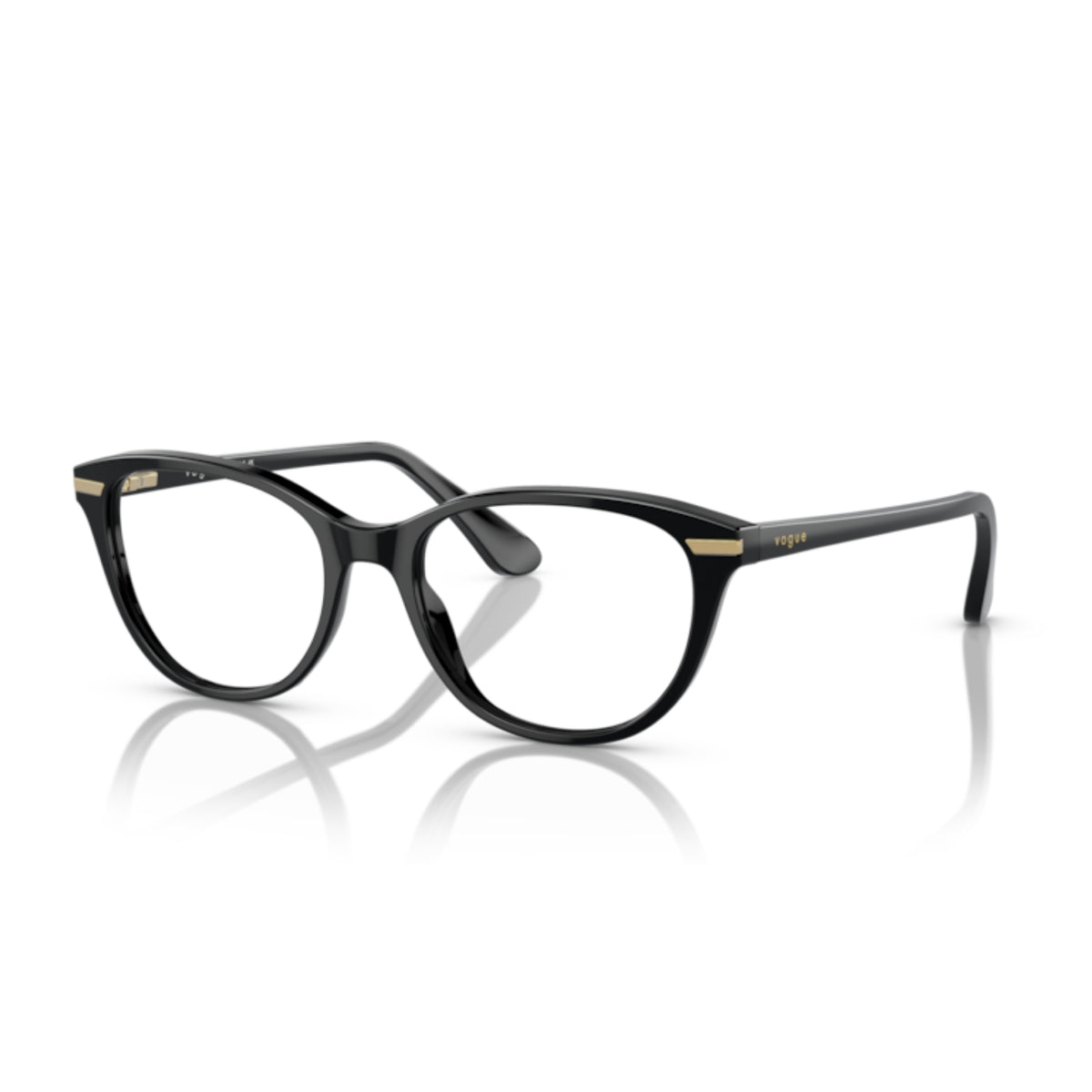 Vogue VO5497I black oval eyeglasses with acetate frame