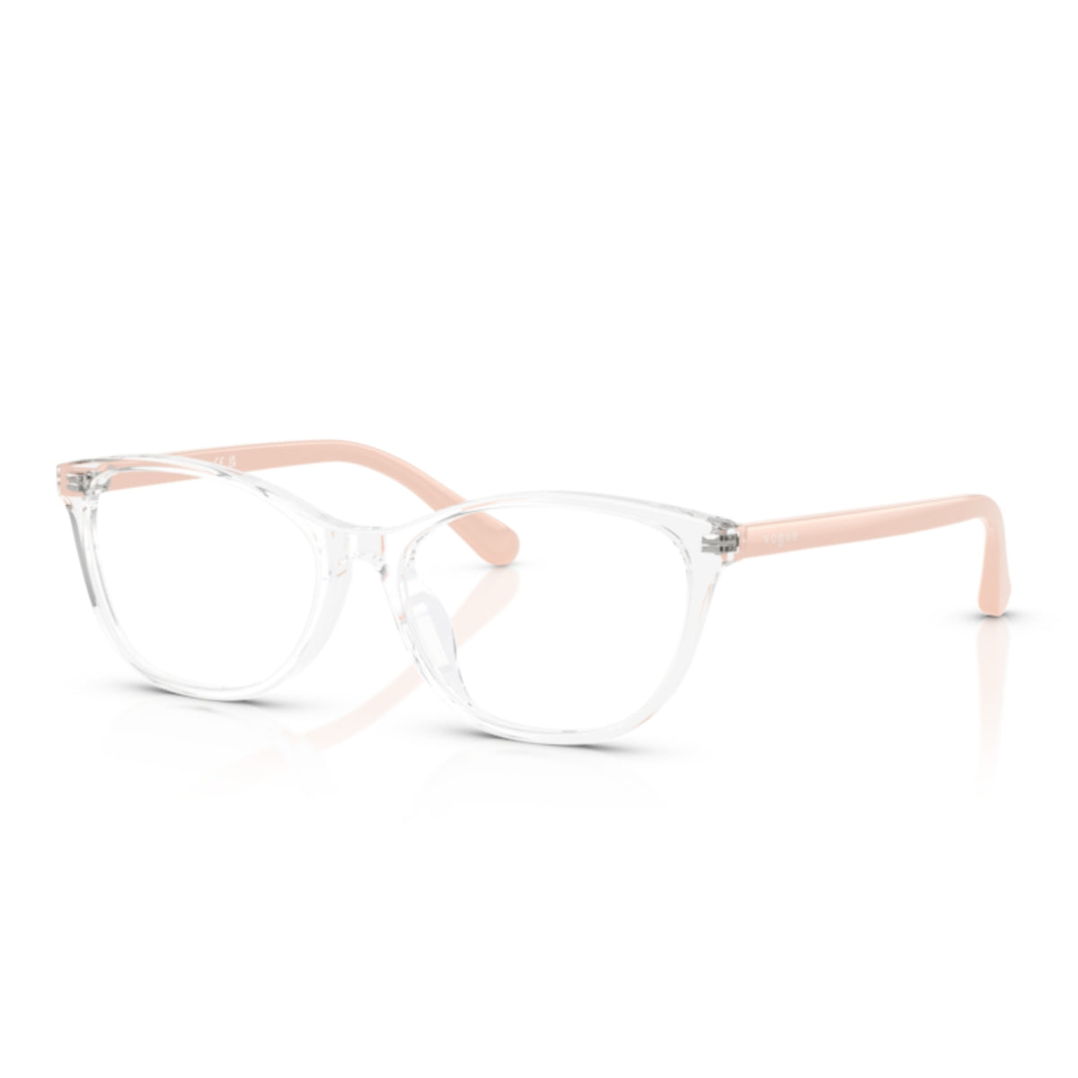 Vogue VO5502D transparent cat-eye eyeglasses with acetate frame