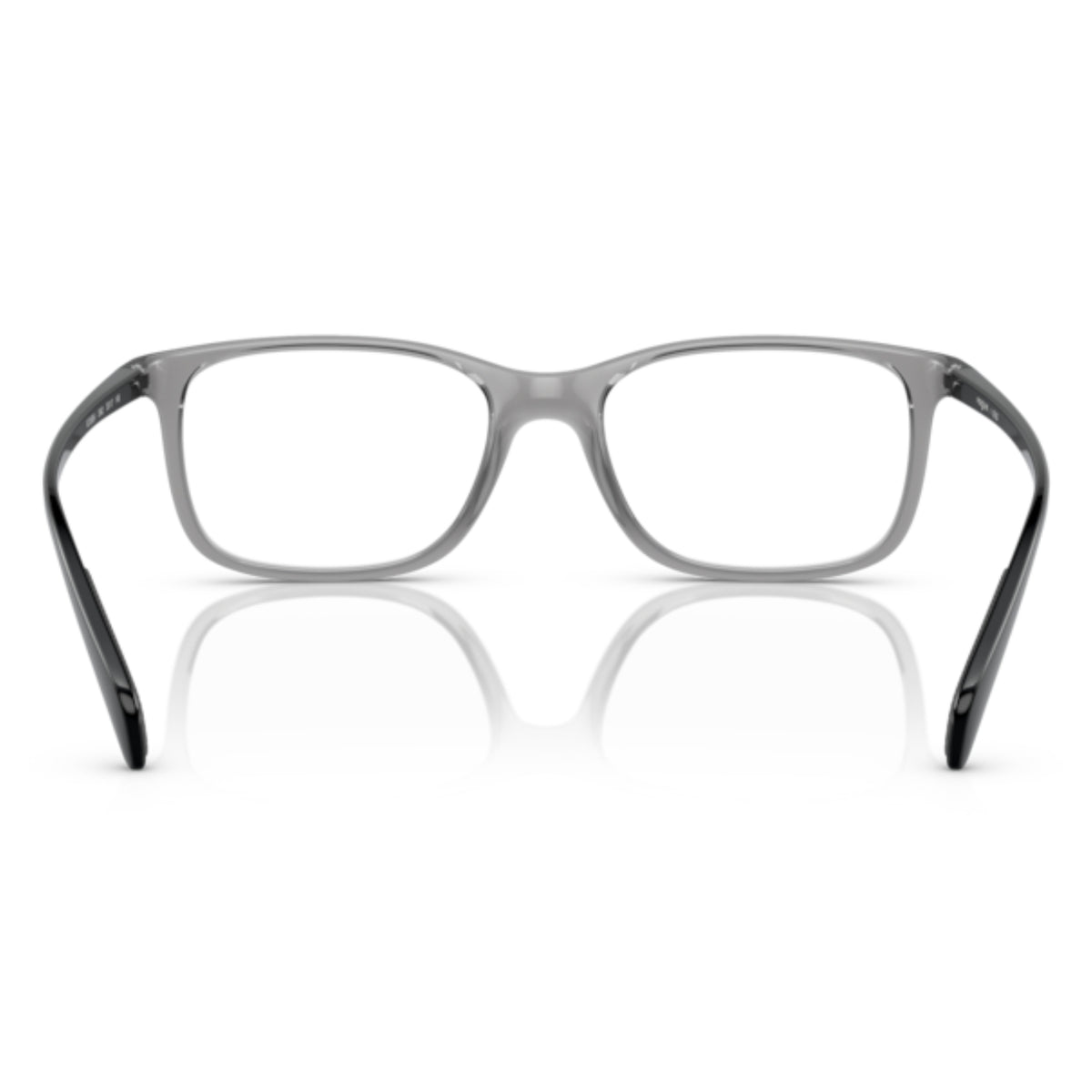 Vogue VO5508I matte/shiny grey square eyeglasses, back view of the frame and temples